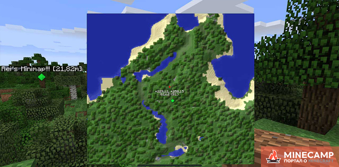 Rei’s Minimap - мод на мини-карту в Майнкрафте