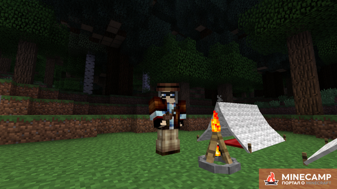 The Camping Mod - мод на кемпинг для Minecraft